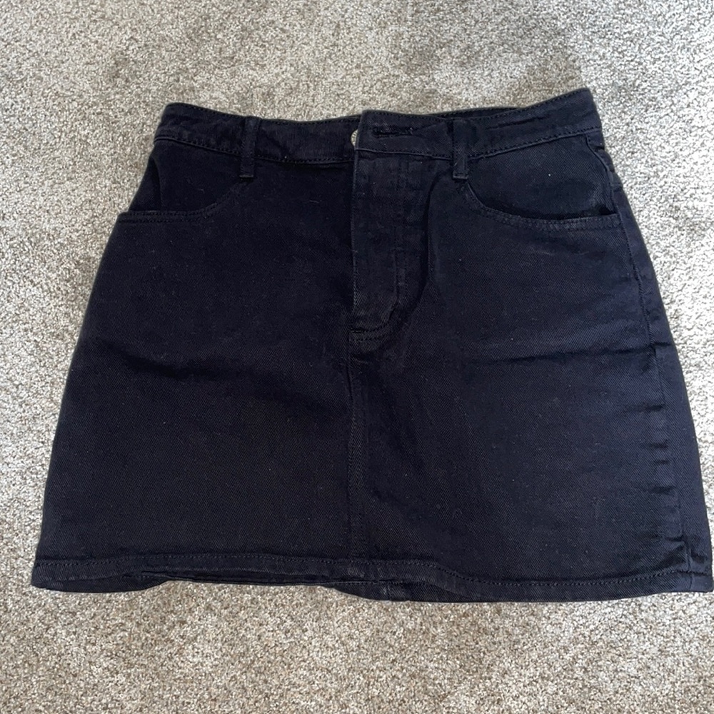 Brandy Melville black jean skirt
